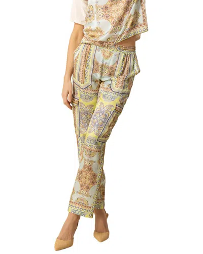 Hale Bob Silk-blend Katie Pant In Orange