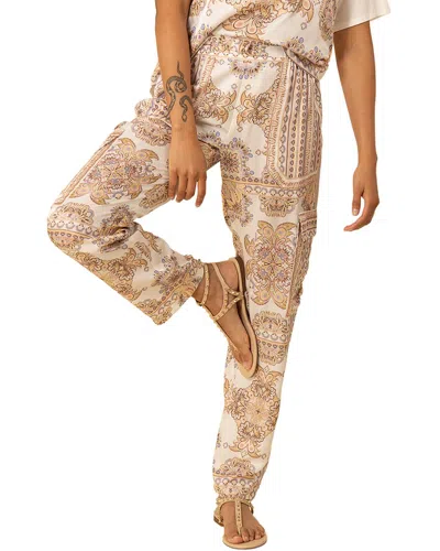 Hale Bob Silk-blend Katie Pant In Neutral