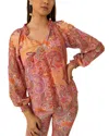 Hale Bob Silk-blend Mallory Blouse In Pink