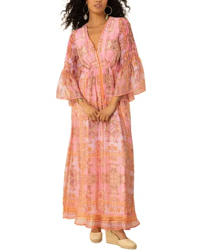 Hale Bob Silk-blend Mara Maxi Dress In Multi