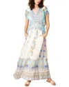 Hale Bob Silk-blend Maxi Dress In White