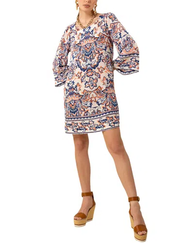 Hale Bob Silk Flora Midi Dress