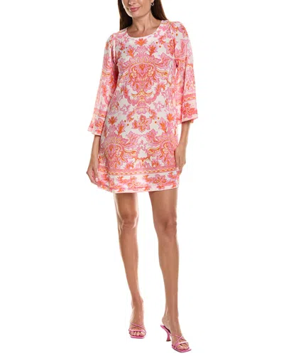 Hale Bob Silk Flora Midi Dress In Multi