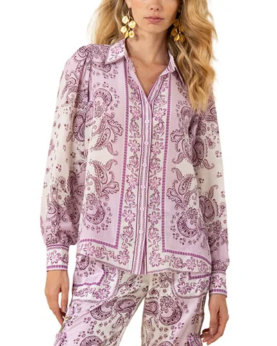 Hale Bob Silk Rosalia Woven In Multi