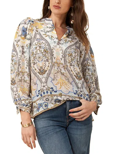 Hale Bob Silk Top In Multi