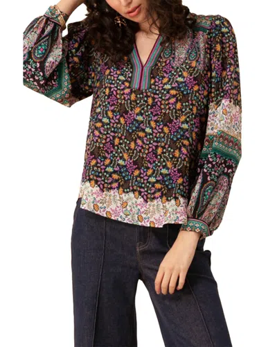Hale Bob Silk Top In Multi
