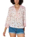Hale Bob Silk Top Beaded In Multi