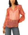 Hale Bob Silk Top In Pink