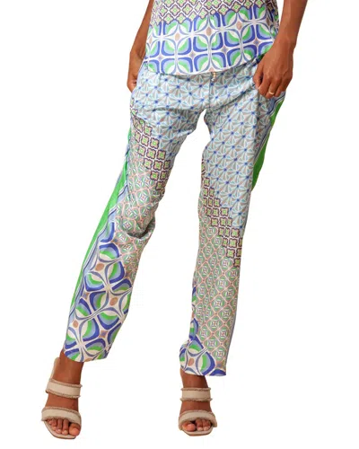 Hale Bob Silk-blend Pant In Blue