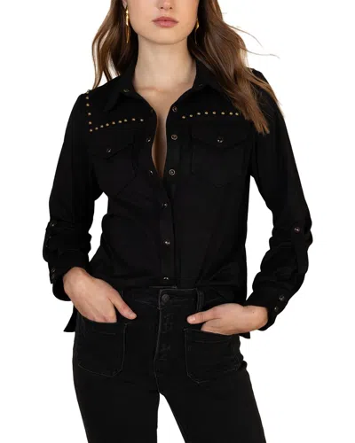 Hale Bob Simone Long Sleeve Woven Blouse In Animal Print