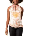 Hale Bob Palm Beach Halter Top In Orange In Neutral