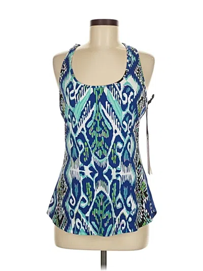 Pre-owned Hale Bob Sleeveless Blouse In Blue
