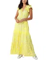 Hale Bob Smocked Maxi Dress