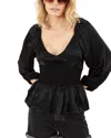 Hale Bob Solid V-neck Silk-blend Top