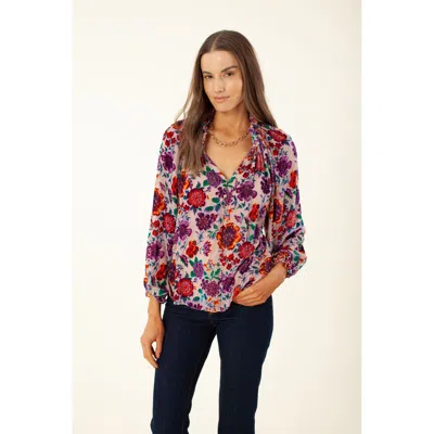 Hale Bob Stevie Silk Top In Multi