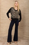 Hale Bob Stormi Silk Top In Black