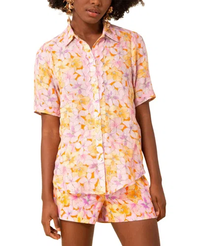 Hale Bob Taylor Linen Top In Multi