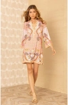 Hale Bob Teresa Jersey Dress In Blue