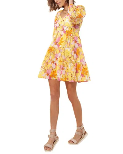 Hale Bob Tiered Dress In Yellow
