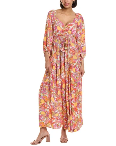 Hale Bob Tiered Maxi Dress In Pink