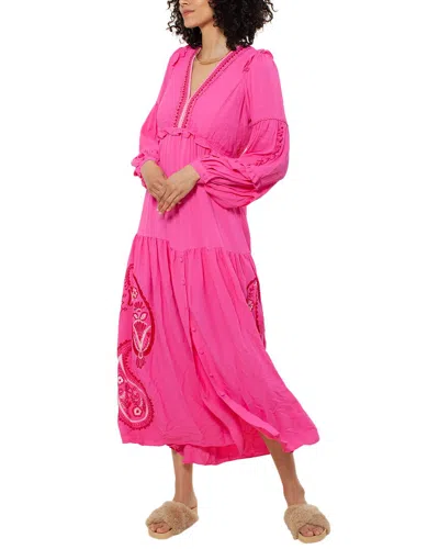 Hale Bob Tiered Maxi Dress In Pink