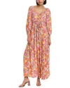 Hale Bob Tiered Maxi Dress In Pink