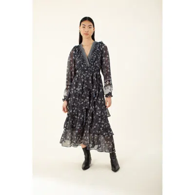 Hale Bob Tiffany Dress In Black