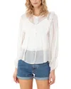 Hale Bob Zuri Solid Top In White