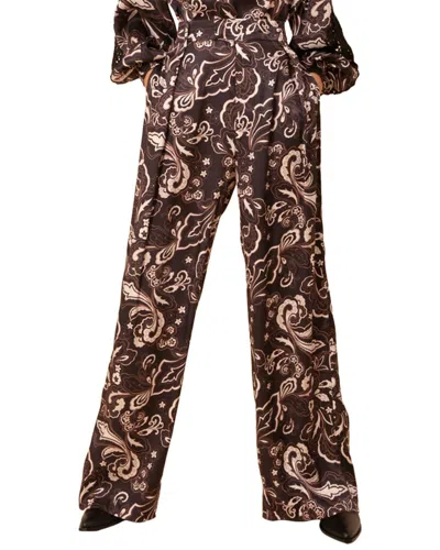 Hale Bob Twill Pant In Brown