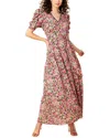 Hale Bob V Neck Linen Maxi Dress