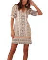 HALE BOB HALE BOB V-NECK MINI DRESS