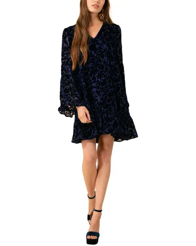 Hale Bob V-neck Silk-blend Dress In Black
