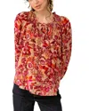 Hale Bob Velvet Burnout Silk-blend Top