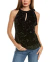 Hale Bob Velvet Burnout Silk-blend Top