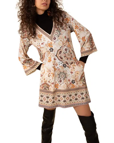 Hale Bob V-neck Dress In Neutral