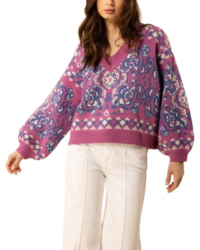 Hale Bob V-neck Sweater In Multi