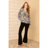 Hale Bob Whitley Silk Top In Multi