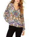 Hale Bob Whitley Silk Top In Multi