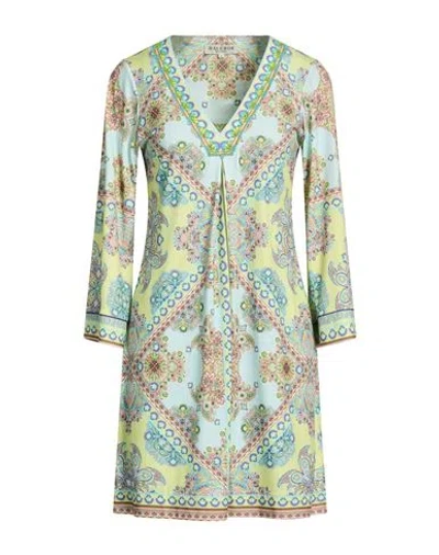 Hale Bob Woman Mini Dress Turquoise Size L Polyester, Elastane In Blue