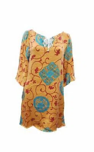Pre-owned Hale Bob Women's Printed Silk Dress For Women - Size S In Tl48