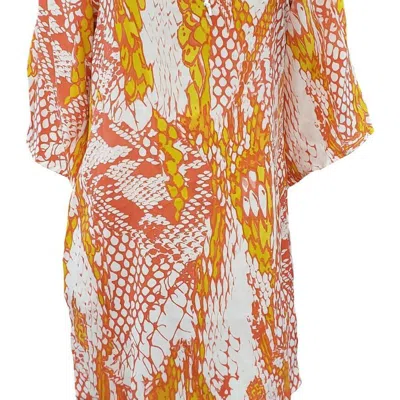 Hale Bob Women's Printed Silk Dress In Multi In Orange