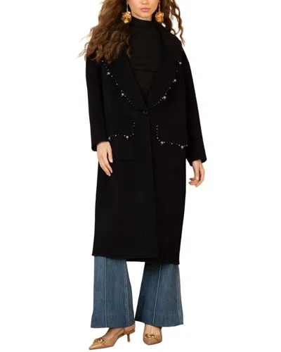 Hale Bob Wool Coat In Black