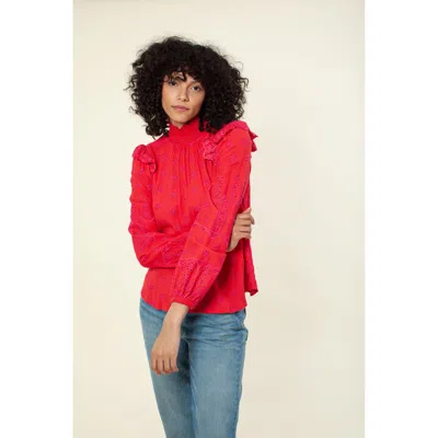 Hale Bob Yamina Solid Top In Red