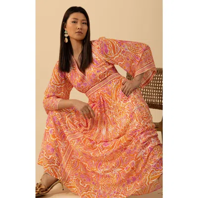 Halebob Abby Maxi Dress In Orange