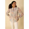 Halebob Calliope Voile Top In Beige