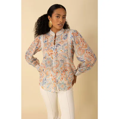 Halebob Calliope Voile Top In Beige