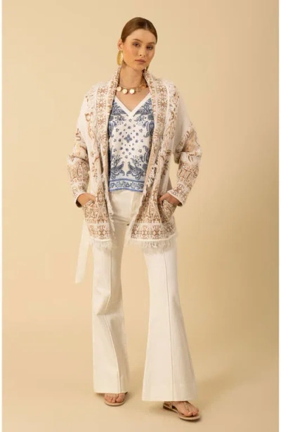 Halebob Capri Jacquard Sweater In Beige