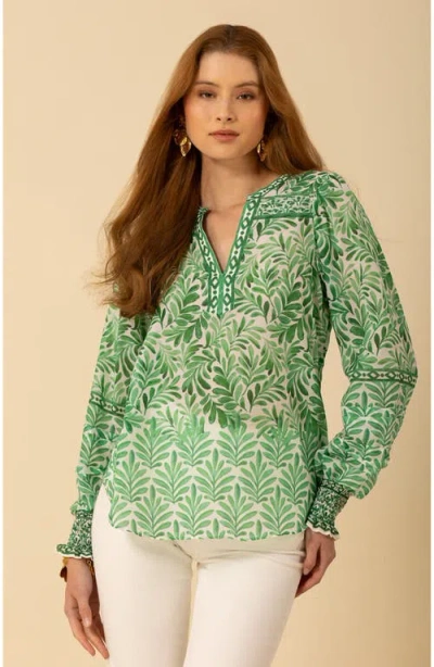 Halebob Cheyenne Voile Top In Green