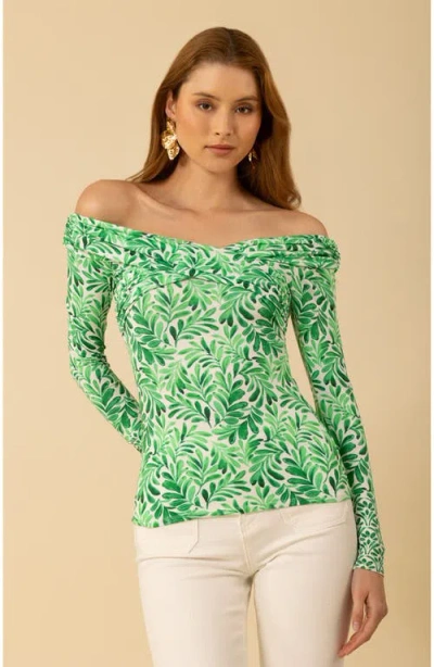 Halebob Emmie Jersey Top In Green