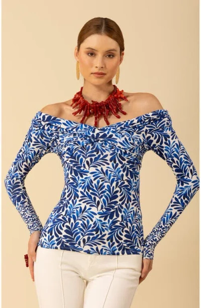 Halebob Emmie Jersey Top In Navy